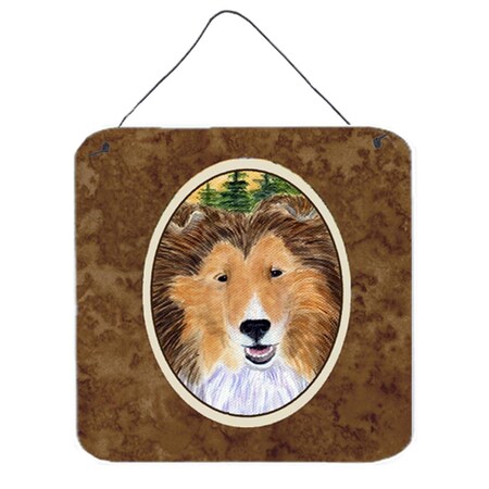 Carolines Treasures Sheltie Aluminium Metal Wall Or Door Hanging Prints - 6 x 6 In. SS8141DS66